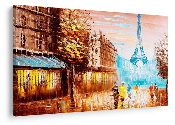 Tablou - Vremea ploioasă și Turnul Eiffel (90x60 cm)