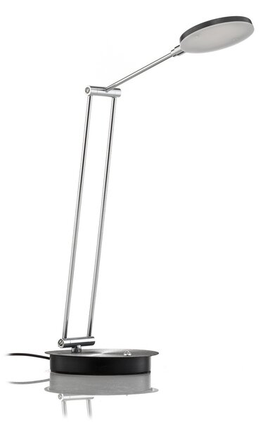 Lampă de masă Lucande, Ensley, reglabil, Negru, Camera de zi, Metal, Modern