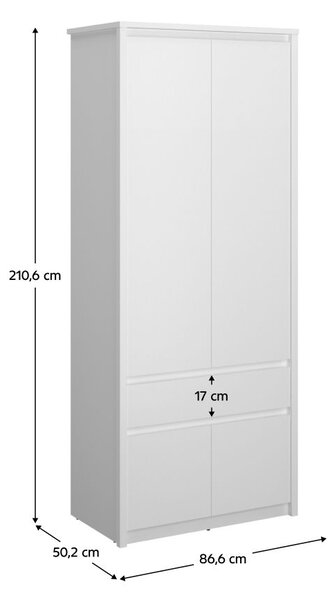 Dulap de haine ERODON (alb). 1091655