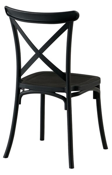Scaun de sufragerie SAVIVA (Negru). 1091685