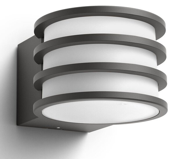 Lampă de Exterior Philips Hue, Philips Hue Lucca, reglabil, Negru, Metal, Modern