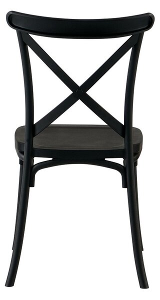 Scaun de sufragerie SAVIVA (Negru). 1091685