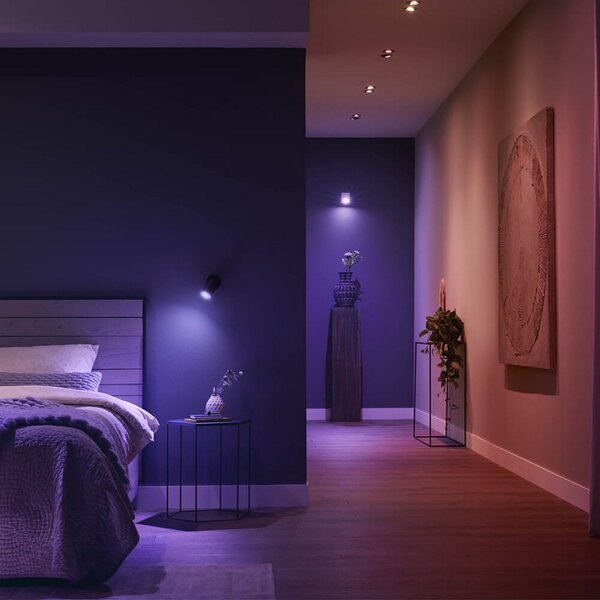 Plafoniere Philips Hue, reglabil, Alb, Camera de zi, Metal