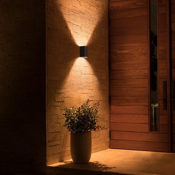 Lămpi de exterior Philips Hue, Resonate, reglabil, Negru, Metal, Modern