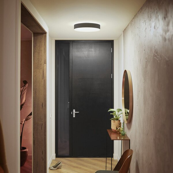 Plafoniere Philips Hue, Philips Hue, reglabil, Negru, Camera de zi, Metal, Modern