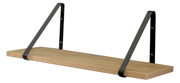 Raft de perete SAGASA (stejar + negru). 1091747