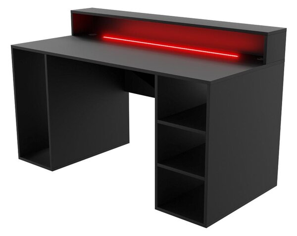 Masă de scris LED Myst (negru). 1092048