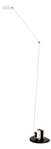 Lumina Daphine Lampă de podea cu LED 3.000K, alb, reglabil, Alb, Studiu / Birou, Metal, Modern