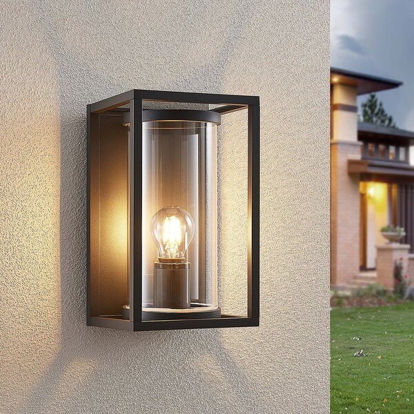 Lămpi de exterior Lucande, Brienne, reglabil, Gri, Terasă, Metal, Modern