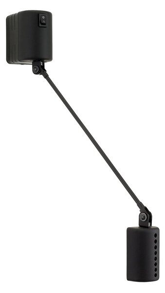 Lumina LUMINA Daphine Aplică de perete LED 3,000K 20cm negru, Negru, Camera de zi / sufragerie, Metal, Modern