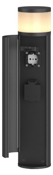 Lămpi de exterior Lucande, Corban, reglabil, Negru, Terasă, Aluminiu, Modern