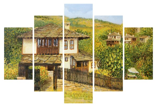 Tablou - Cabane în timpul verii (150x105 cm)