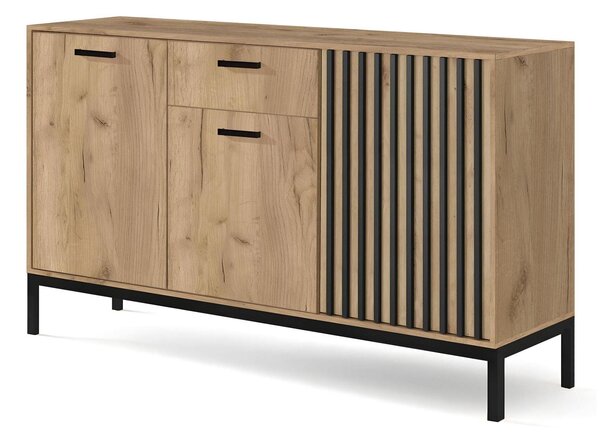 Comodă Lamello KM1 (stejar craft + negru). 1092413