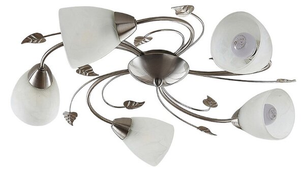Plafoniere Lindby, Yannie, reglabil, Metalic, Camera de zi, Metal, Antichitate