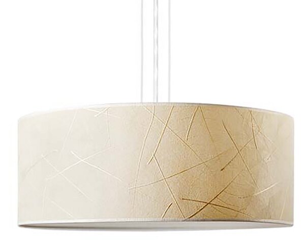 LeuchtNatur Discus lampă suspendată 35cm frunze albe, reglabil, Bej, Camera de zi / sufragerie