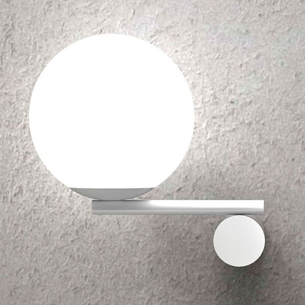 Marchetti Lumina de perete Luna aliniat la stânga alb, reglabil, Alb, Camera de zi / sufragerie, Metal, Modern