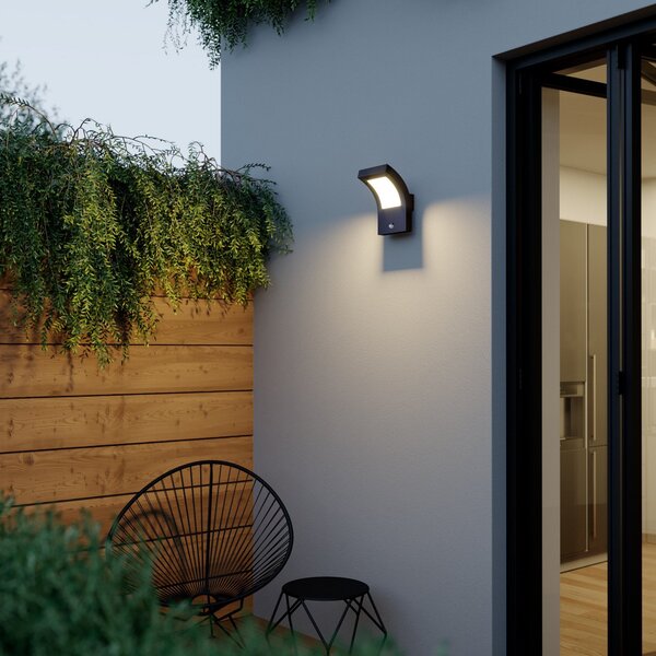 Lămpi de exterior Arcchio, Advik, Negru, Terasă, Aluminiu, Modern