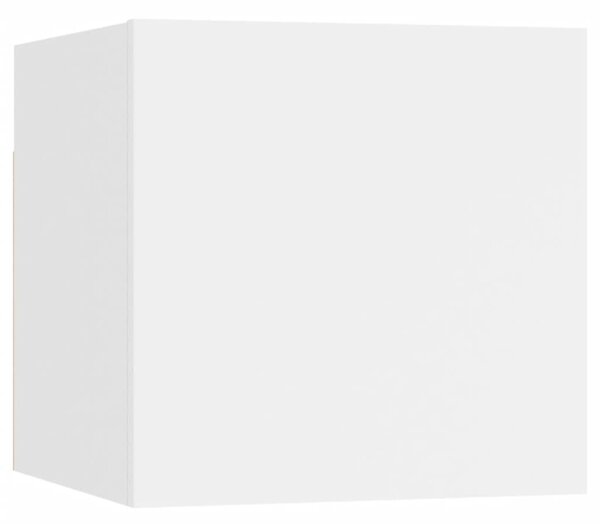 Dulap TV montaj pe perete, alb, 30,5x30x30 cm