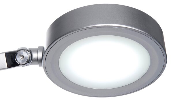 Maul MAULgrace Lampă de masă LED, argintie, 37 cm, dimabil, CCT, reglabil, Metalic, Studiu / Birou, Metal, Modern
