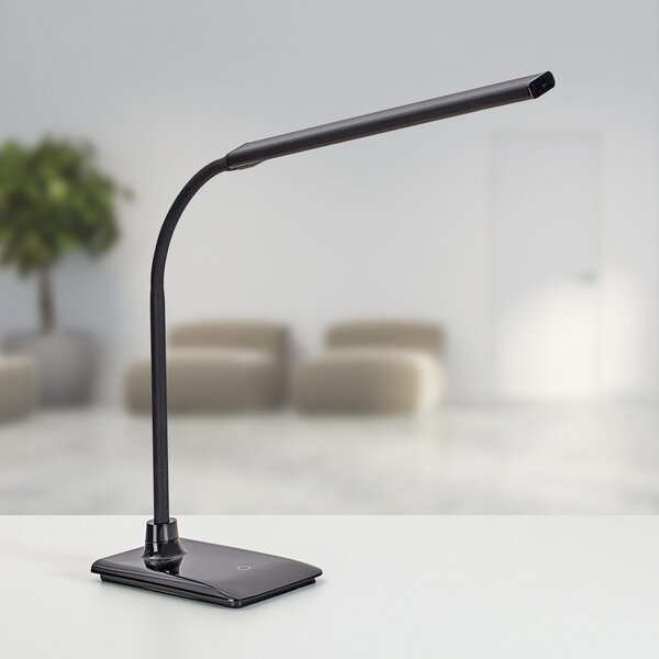 Maul MAULpirro Lampă de masă LED, negru, 37 cm, dimabil, reglabil, Negru, Studiu / Birou, Metal, Modern