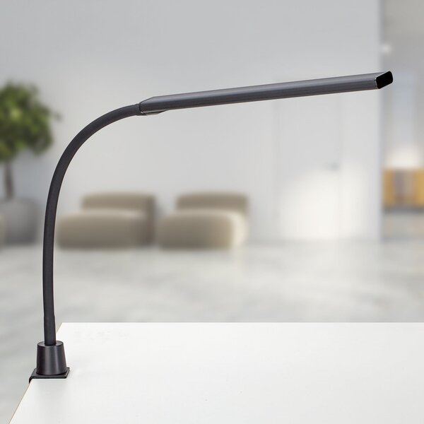 Maul Clemă LED MAULpirro, negru, 37 cm, dimabil, reglabil, Negru, Studiu / Birou, Metal, Modern, Birou de masă