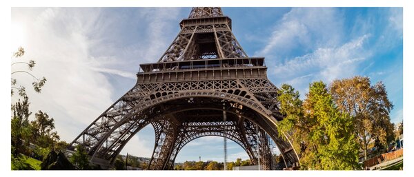 Tablou - Turnul Eiffel colorat (120x50 cm)