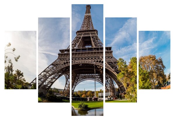 Tablou - Turnul Eiffel colorat (150x105 cm)