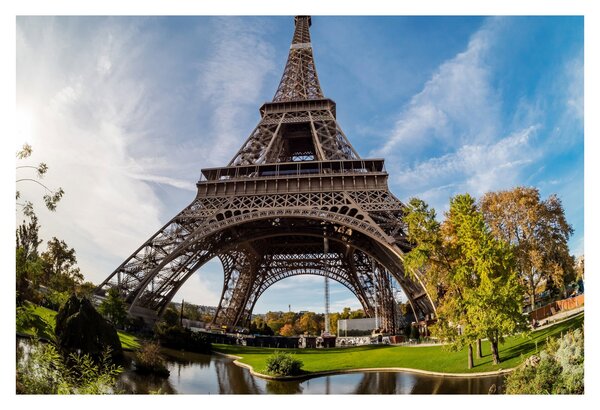 Tablou - Turnul Eiffel colorat (90x60 cm)