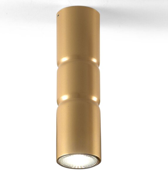 Metallux Plafonieră aplicată Turbo, fixă, auriu, reglabil, Auriu / Alamă, Camera de zi / sufragerie, Metal, Modern