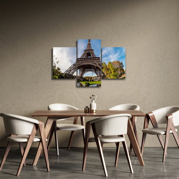 Tablou - Turnul Eiffel colorat (90x60 cm)
