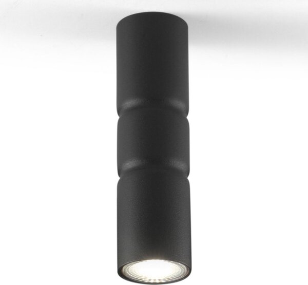 Metallux Plafonieră aplicată Turbo, fixă, negru, reglabil, Negru, Camera de zi / sufragerie, Metal, Modern