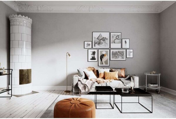 Lampadar By Rydéns, Curve, Auriu / Alamă, Camera de zi, Metal, Modern