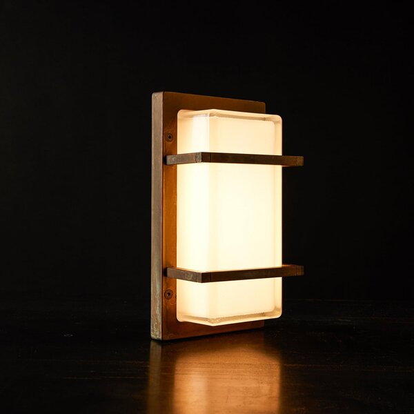 Moretti Luce Aplică de exterior Ice Cubic 3415, alamă antic, reglabil, Bronz / Alamă Veche, Metal