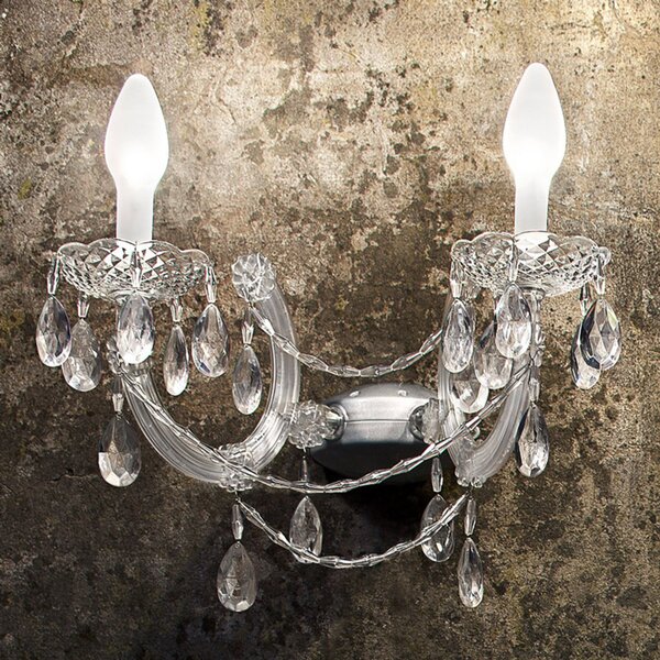 Masiero Aplică LED de exterior Drylight A2, două fluxuri, Transparent, Metal, Modern