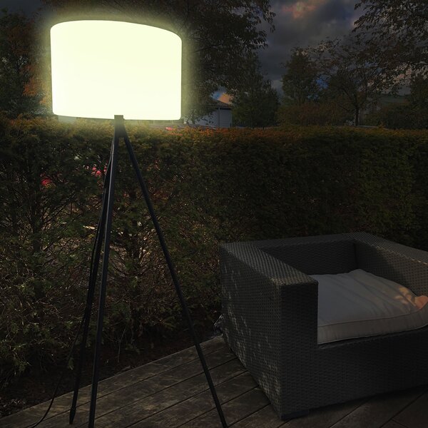 Tint Müller Licht Khaya LED lampă de podea pentru exterior RGBW, reglabil, Alb, Plastic, Modern