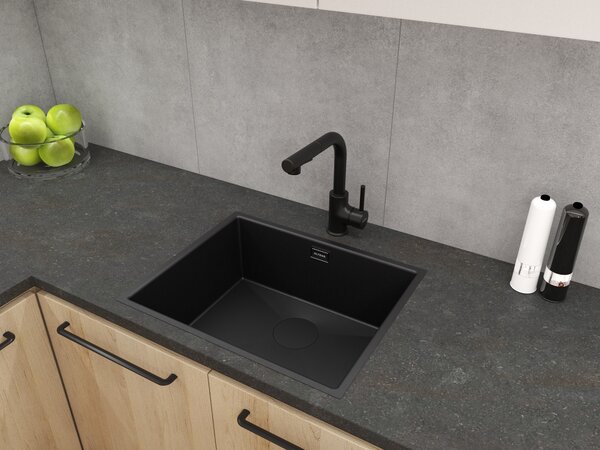 Oltens Hydda chiuveta din otel 54x44 cm negru 71104300