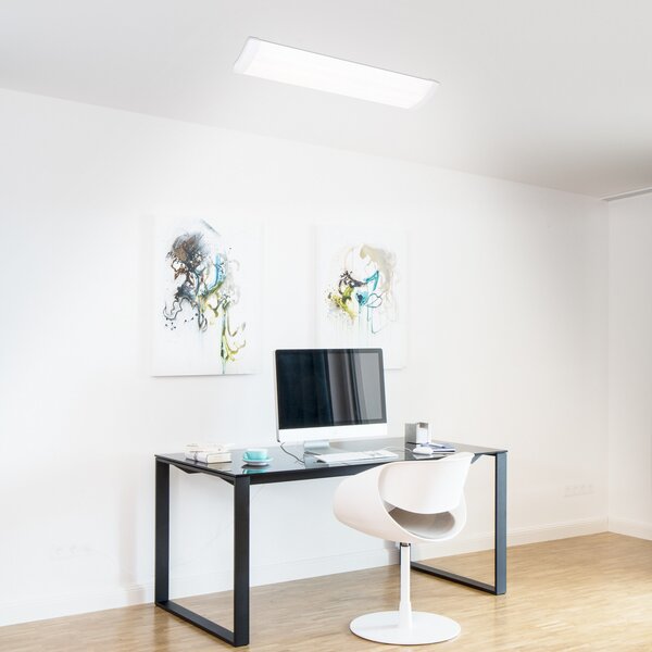 Müller-Licht Müller Licht Stilo LED plafonieră Stilo, 60 cm, Alb, Studiu / Birou, Plastic