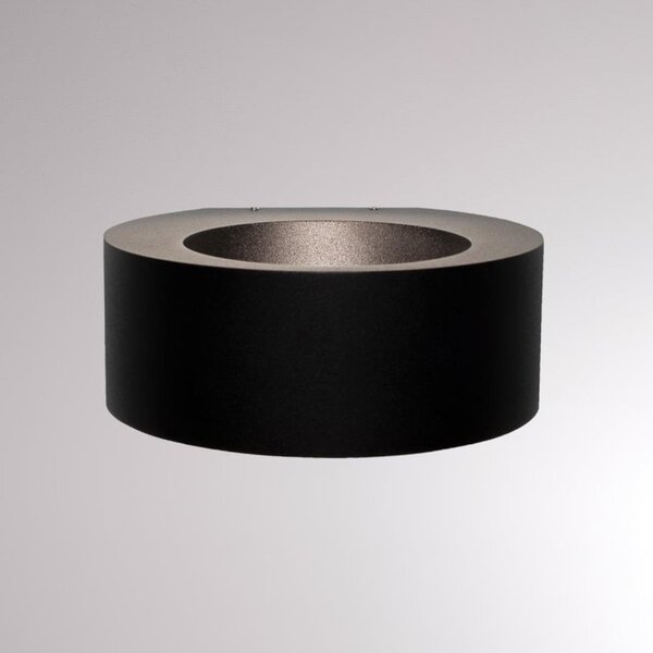 Molto Luce Eyo aplică LED de exterior negru, Negru, Metal, Modern