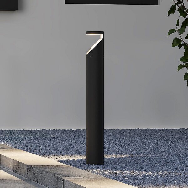 Molto Luce Booper LED bornă luminoasă antracit mat, Negru, Metal, Modern