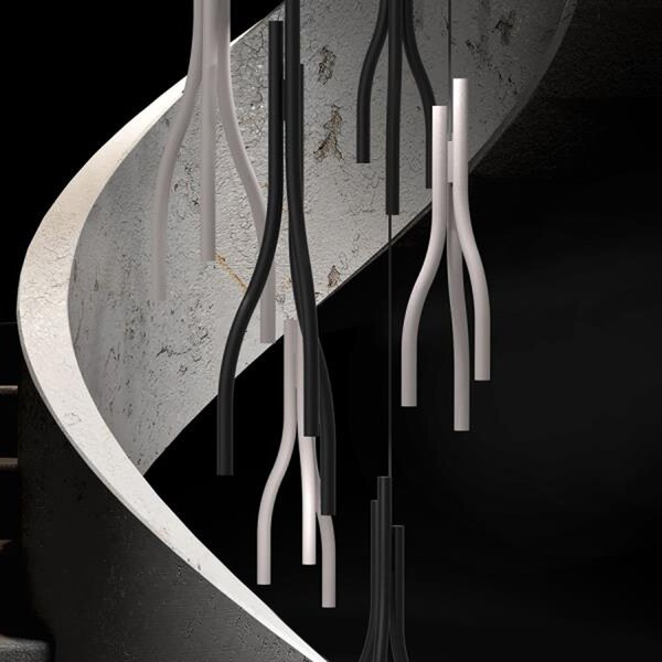Molto Luce Algae M lampă suspendată LED 2.700 K cretă, Bej, Camera de zi / sufragerie, Metal, Modern