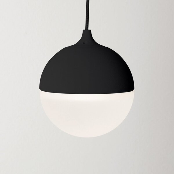 Molto Luce Gilo PD lampă susp. LED 3000K negru, Negru, Camera de zi / sufragerie, Metal, Modern, glob