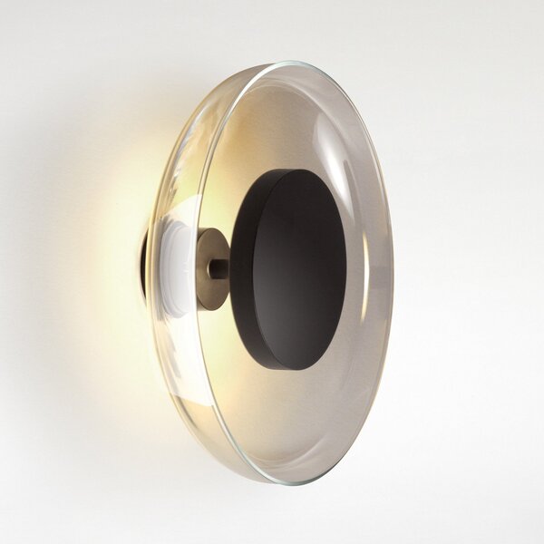 Lampă de perete MARSET, Aura Plus, reglabil, Gri, Camera de zi, Sticlă, Design