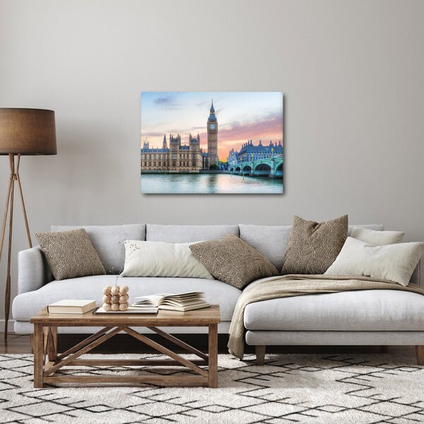 Tablou - Londra în culori pastelate (70x50 cm)