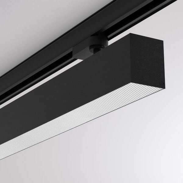 Molto Luce LOG 50 SPOTLIGHT DE CALE CU ADAPTOR 3 FAZE, reglabil, Negru, Studiu / Birou, Metal, Modern