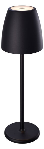 MEGATRON Tavola LED lampă de masă reîncărcabilă, negru, reglabil, Negru, Metal, Modern