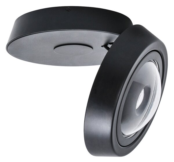 MEGATRON Solo Movimento LED spot de plafon, negru, reglabil, Negru, Hol, Metal, Modern