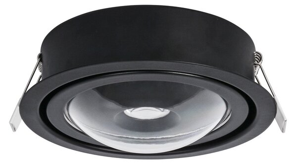 MEGATRON Megatron Solo Intro Lampă LED încastrabilă, negru mat, reglabil, Negru, Hol, Metal, Modern, Plafon încastrat