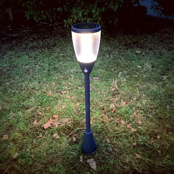 MEGATRON Megatron Ondin lampă LED de trotuar cu senzor, Negru, Metal, Lumini solare