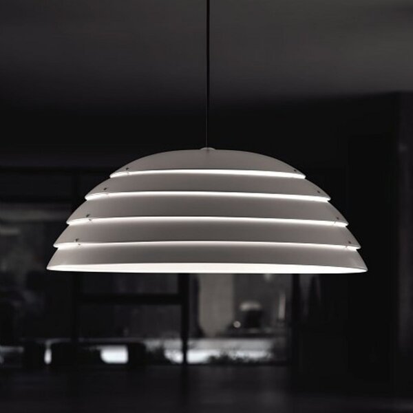 Martinelli Luce Cupolone - Lampă suspendată de design, reglabil, Alb, Camera de zi / sufragerie, Metal, Modern
