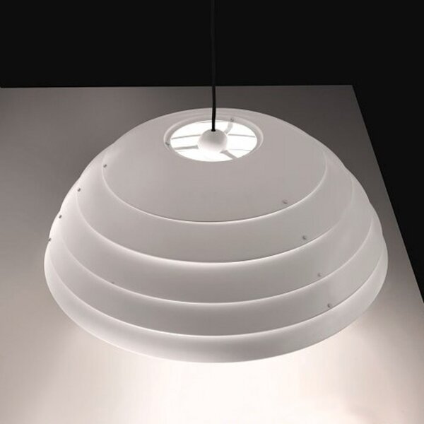 Martinelli Luce Cupolone - Lampă suspendată de design, reglabil, Alb, Camera de zi / sufragerie, Metal, Modern